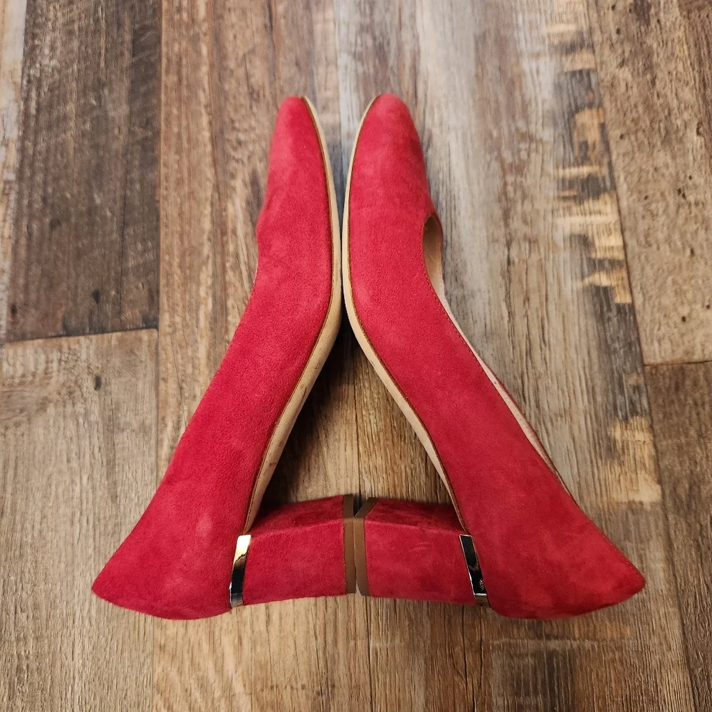 Kate Spade New York Red Suede Pump